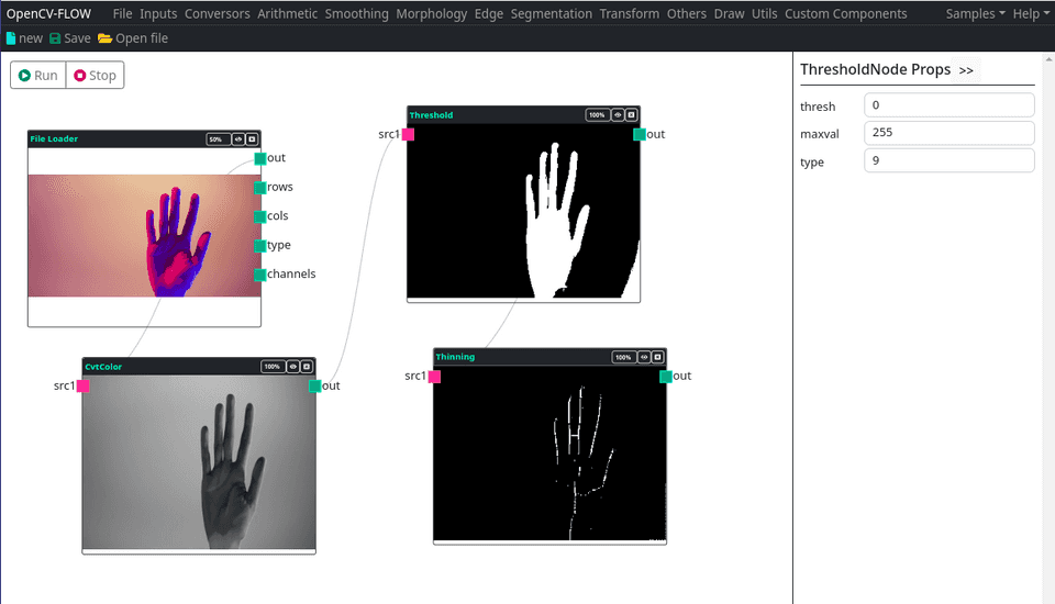 OpenCV-Flow Example